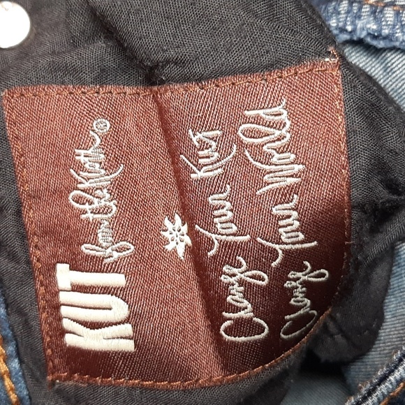 Kut from the Kloth Lucille Skinny Jeans Women's 2 Dark Wash Mid Rise Slim - Picture 6 of 7